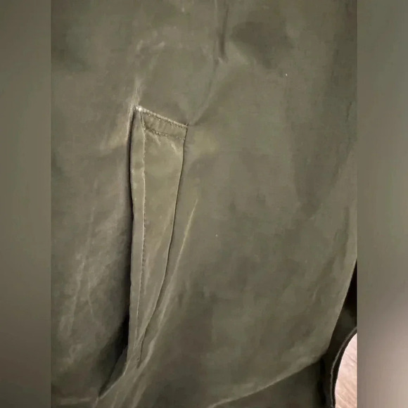 Vintage Forest Green Scotch & Soda Parka Jacket Removable Hood Hidden Buttons - Picture 4 of 12